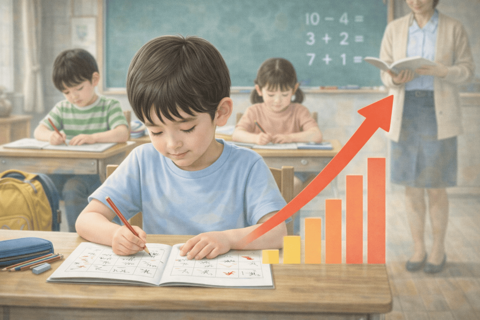 小1で家庭学習をしないと差がつく?